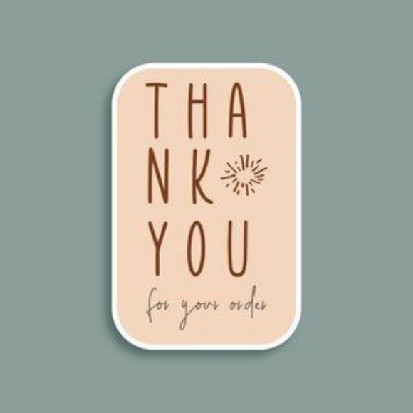 Hand Crafted Other - 🌟 80 HIPPIE THANK YOU FOR YOUR ORDER STICKERS 🌟